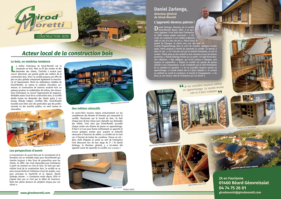 acteur local construction bois